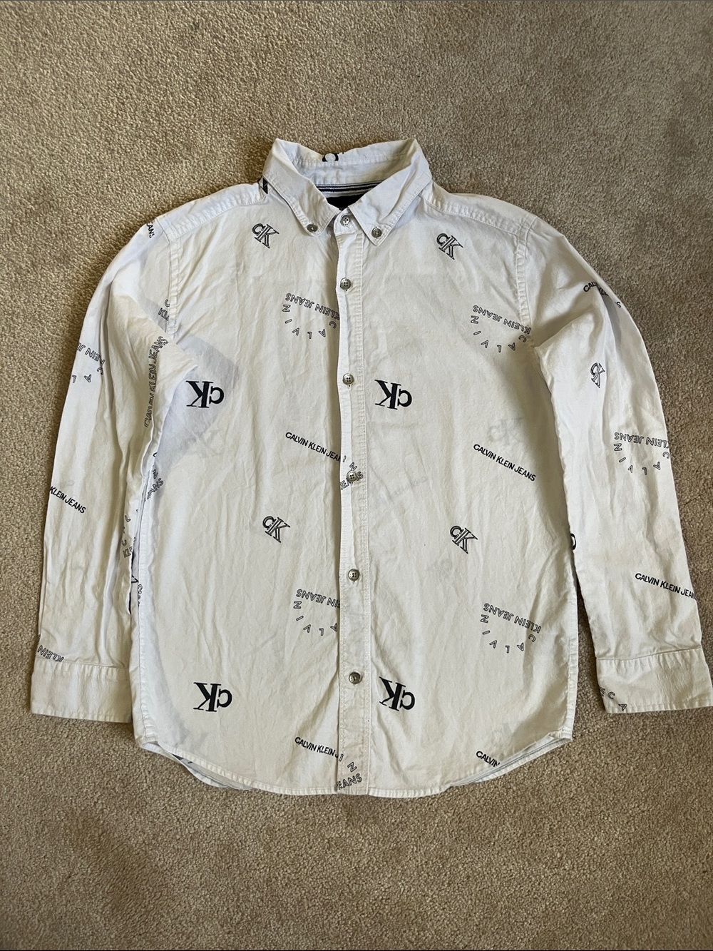 Calvin Klein Jeans boy button shirt